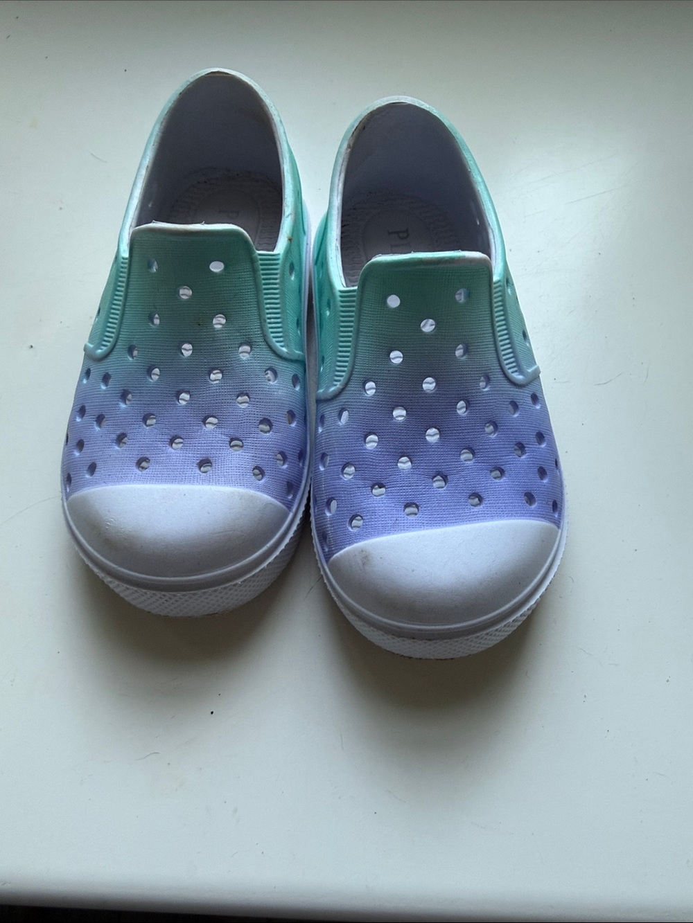 The Children's Place Kids Gradient Aqua Lavender Slip-On Water Shoes